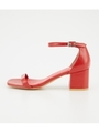 THIN STRAP SANDAL/RED