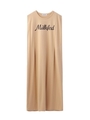 TUCK SLEEVE DRESS/ベージュ