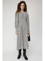 TUCK VOLUME ドレス/柄WHT5