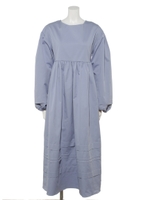 The Muse Open Back Midi Dress/BLUE