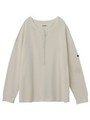 WAFFLE HENLEY TOP/ホワイト