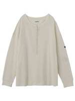 WAFFLE HENLEY TOP/ホワイト