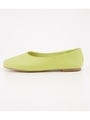 WAVY TOE FLAT SHOES/LIME