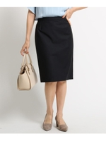 [L]【ハンドウォッシュ】ライトウール混スカート/ネイビー(093)