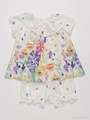 [ベビー・セット商品]ヒヤシンスレインボープリント半袖チュニックパンツセット/オフホワイト