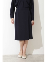 [洗える]カットジョーゼットセットアップ スカート◆/ネイビー(120)