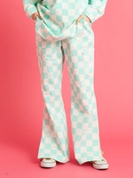 checker pants/GREEN