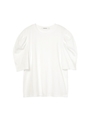 power shoulder tee/ホワイト