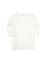 power shoulder tee/ホワイト