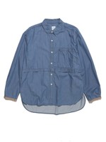 sage de cret work SHIRT 31006983/ブルー