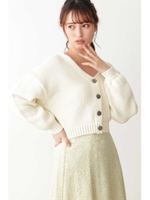 ｜Ray 3月号掲載｜リリーミディカーディガン/ホワイト(030)