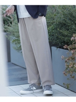 《WEB限定》ヘリンボーンスーパーイージースラックス/ベージュ(040)