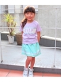 【ANAP KIDS】 ライン入りセットアップ/ラベンダー(023)