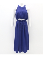 【CHILLE】 アメスリトップス×フレアスカートSET/ブルー(019)