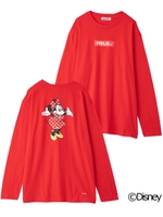 【Disney】LS TEE / MINNIE MOUSE ./レッド