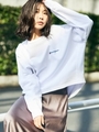 【FRAY I.D×Champion】ルーズ裏毛プルオーバー/WHT