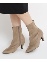 【GISELe12月号掲載】フェイクスエードストレッチブーティ/ベージュ(052)