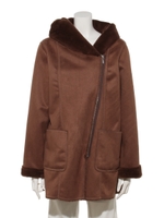 【HONEY CHURCH】フードコートソフトムートン/茶