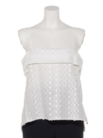 【NOLLEY’S sophi】３Ｄレースキャミソール/シロ