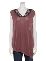 【NOLLEY’S sophi】レース付アシンメトリーＶＰＯ/ピンク