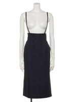 【Rewde】★2WAY★サスペンダー付タイトスカート（0R10-02146）/ネイビー