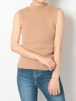 【S】ノースリベーシックリブニット/ORG