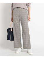 【Sサイズあり】チェック裏起毛マリンパンツ/マスタード(233)