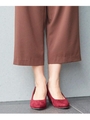【WEB限定サイズ・25.5ｃｍあり/菌を減らす！制菌/防臭】スキップ気分パンプス〜ドレスキップス〜/ワインレッド(063)