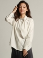 【WEB別注】NEWアシンメトリーボウタイブラウス/ライトグレー
