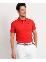【\10000(本体)+税】【吸水速乾】【UVカット】半袖ポロシャツ メンズ/レッド(062)