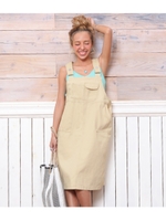 【anap mimpi】 チノ風ジャンパースカート/アイボリー(003)