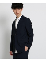 【セットアップ】チェック柄テーラージャケット/ネイビー(293)