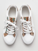 【チャイハネ】ジオメ柄スニーカー/ホワイト