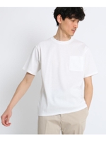 【ドライタッチコットン】ポケットTシャツ/ホワイト(001)