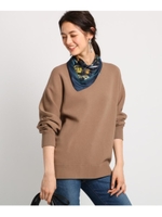 【ハンドウォッシュ】カラーブロッキングニットプルオーバー/サンドベージュ(053)