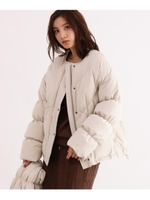 【マフラー付】ダウンジャケット/ナチュラル(050)