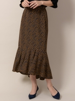 【加藤 綾子アナウンサー着用】ダルメシアンロングスカート/ライトミックス