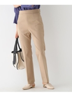 【洗える】セミフレアパンツ/ベージュ(052)