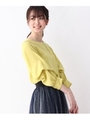 【大きいサイズあり・13号・15号】ドレープスリーブプルオーバー/マスタード(033)