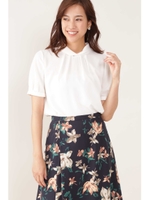 ◆[ウォッシャブル]ノルディスツイスト襟ブラウス/ホワイト(030)