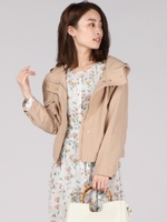 ≪手洗い可能≫フード付きマウンテンパーカー/ベージュ