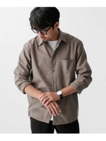 Ｔ／Ｗリラックスレギュラーカラーシャツ/ベージュ(040)