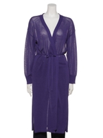 さらさらロングカーデ/パープル