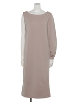 アシンメトリーワンピース/ベージュ