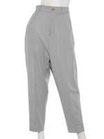 ウール混ストレッチパンツ/ライトグレー