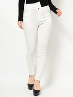 ウエストアシメスキニーパンツ/O.WHT