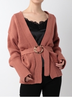 ウエストベルトカーディガン/PNK