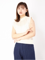 ウエストリブTOPS/ベージュ