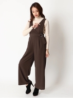 カシュクールワイドパンツ/BROWN