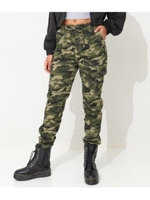 カモフラ柄ジョガーパンツ/カーキ(014)